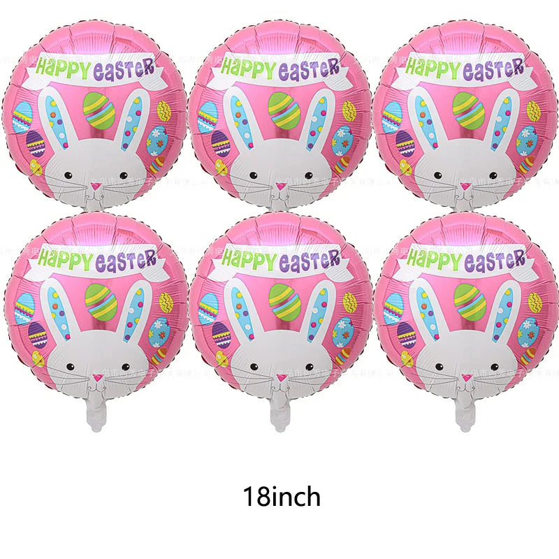 1pc,Large Easter Standing Balloon for Happy Easter Day Party Decorations 150cm Bunny Easter Egg Balloons Kids Party Favors