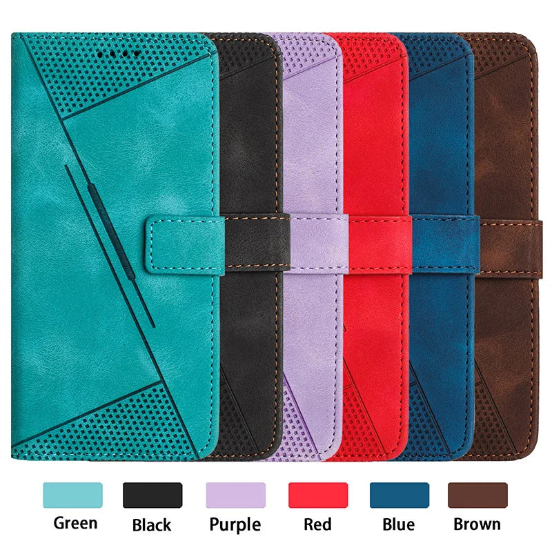 Wallet Magnetic Leather Case For Oppo F25 F23 f21 F21S Pro 4G 5G Flip Phone Cover