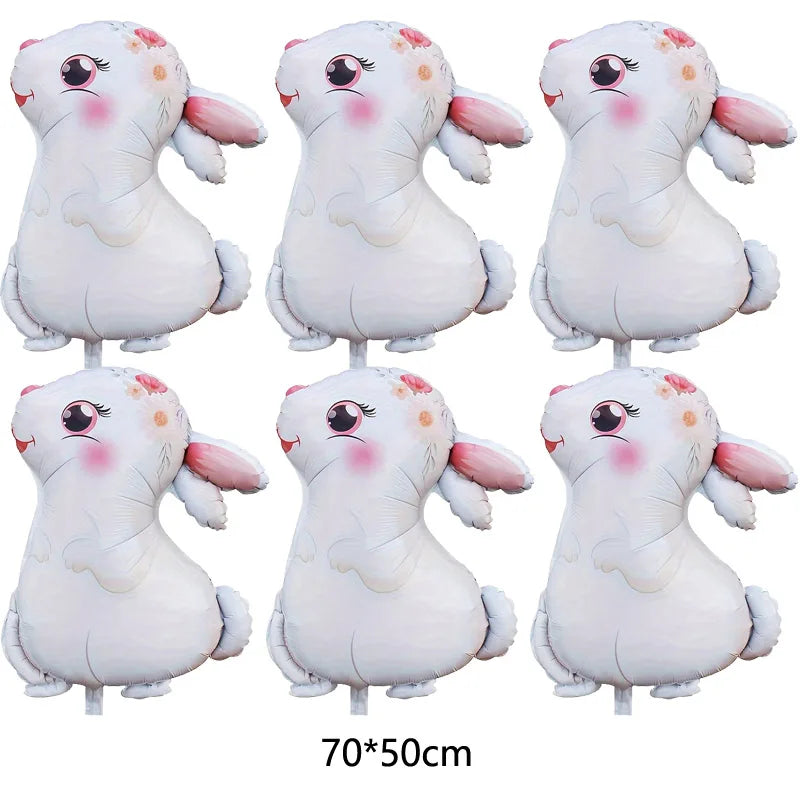 1pc,Large Easter Standing Balloon for Happy Easter Day Party Decorations 150cm Bunny Easter Egg Balloons Kids Party Favors
