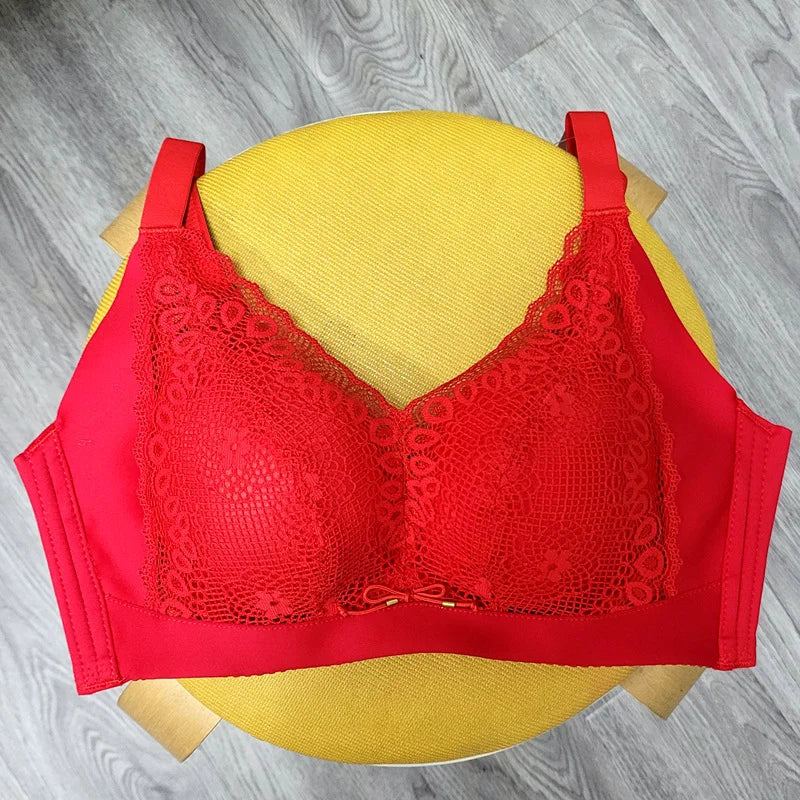 8cm Thickened Non-empty Cup Underwear Small Chest Gather Anti-sagging Hand-cup Bra Adjustable Bra Women