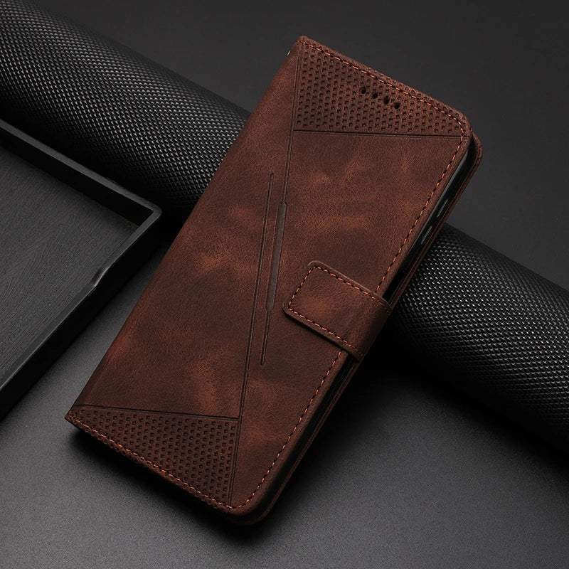 Wallet Magnetic Leather Case For Oppo F25 F23 f21 F21S Pro 4G 5G Flip Phone Cover