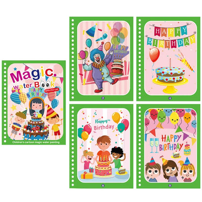 Kids Montessori Toy Coloring Book Magic Water Drawing Book Painting Drawing Toys Sensory EarlyEducation Toys for Baby 1 2 3 Year