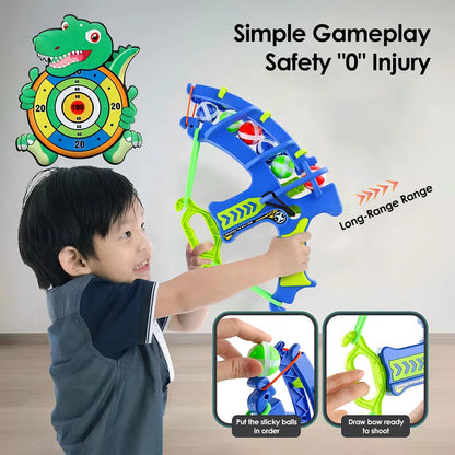 Kids indoor outdoor Sport Game toy Throw Sport Toy Slingshot Target Sticky Ball Dartboard Boy's birthday gift