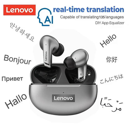 Choice Lenovo LP5 Wireless Bluetooth Earphone Fast Charging Long Endurance HD Call With Microphone Sports Waterproof Headset