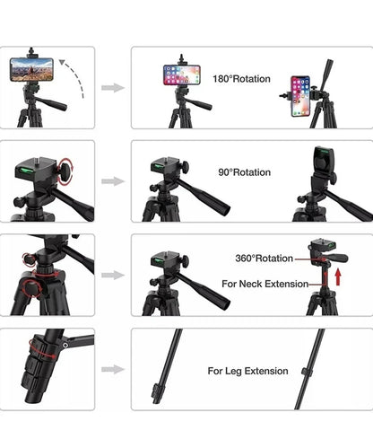 26cm Photo Ringlight Led Selfie Ring Light Phone Remote Control Lamp Photography Lighting With Tripod Stand Holder Youtube Video