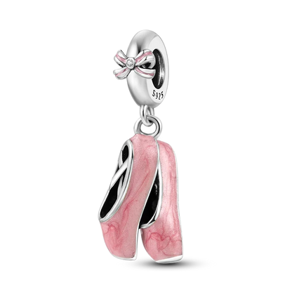 2025 Hot Sale Charms Bead 925 Sterling Silver Pink Butterfly Luminous Firefly Dangle Fit Bangle Bracelet Necklace DIY Jewelry