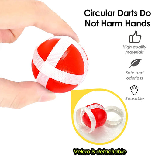 Kids indoor outdoor Sport Game toy Throw Sport Toy Slingshot Target Sticky Ball Dartboard Boy's birthday gift