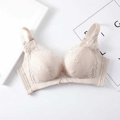 8cm Thickened Non-empty Cup Underwear Small Chest Gather Anti-sagging Hand-cup Bra Adjustable Bra Women