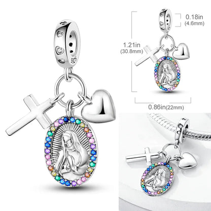 2025 Hot Sale Charms Bead 925 Sterling Silver Pink Butterfly Luminous Firefly Dangle Fit Bangle Bracelet Necklace DIY Jewelry