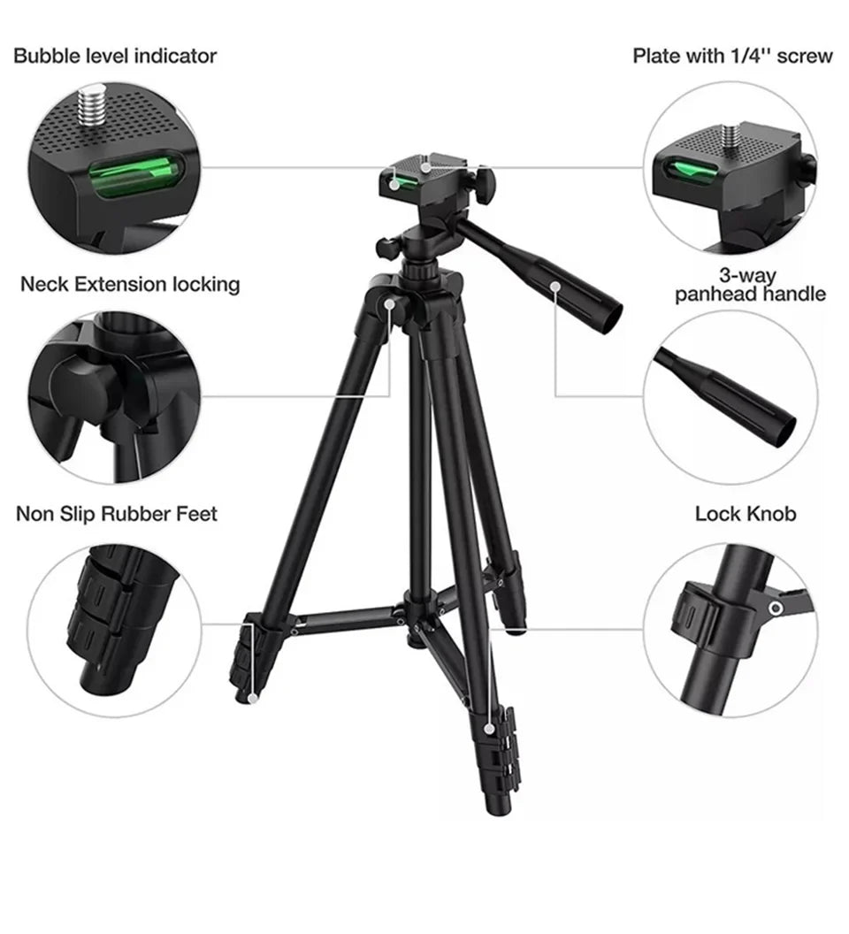 26cm Photo Ringlight Led Selfie Ring Light Phone Remote Control Lamp Photography Lighting With Tripod Stand Holder Youtube Video