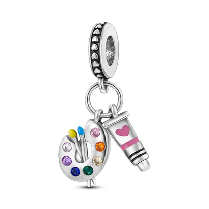 2025 Hot Sale Charms Bead 925 Sterling Silver Pink Butterfly Luminous Firefly Dangle Fit Bangle Bracelet Necklace DIY Jewelry