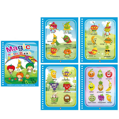 Kids Montessori Toy Coloring Book Magic Water Drawing Book Painting Drawing Toys Sensory EarlyEducation Toys for Baby 1 2 3 Year