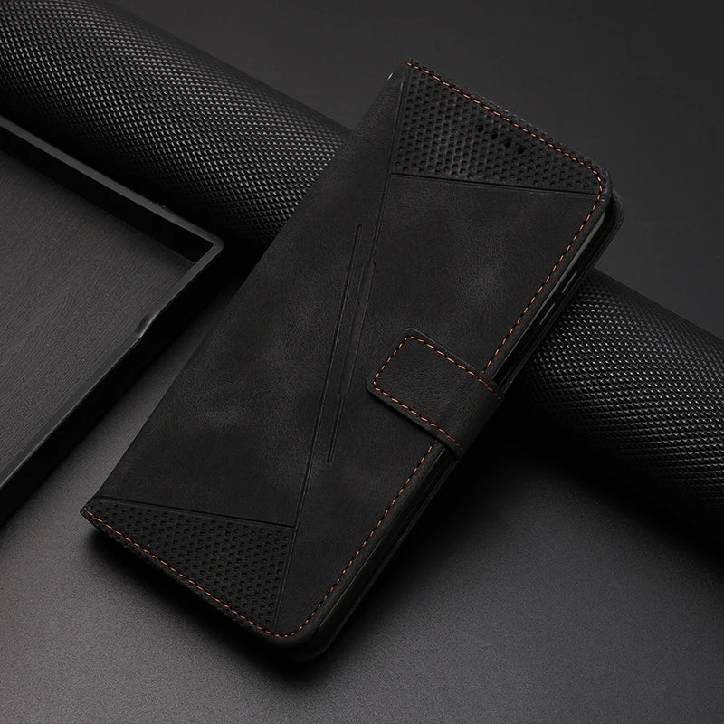 Wallet Magnetic Leather Case For Oppo F25 F23 f21 F21S Pro 4G 5G Flip Phone Cover
